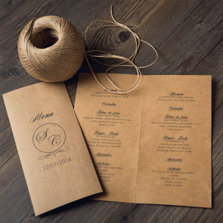 Menu Rústico